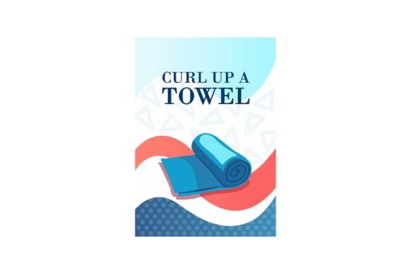 Download Trendy Leaflet Design with Towels. Graph - Design Collection