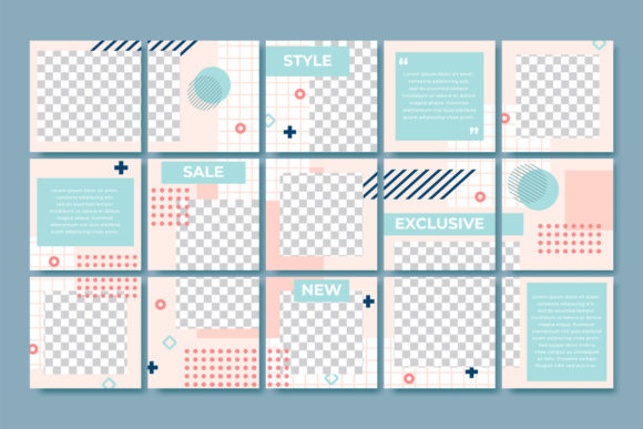 Download Memphis-style Post Template - Premium Resources