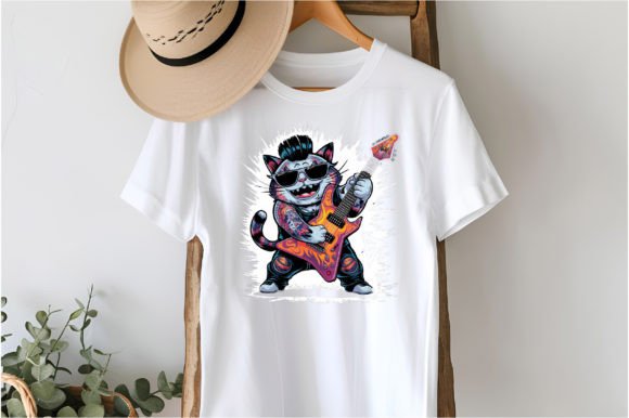 Download Rockstar Cat Clipart PNG Design - Design Collection
