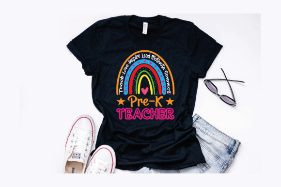 Download Pre-K Teacher Leopard Rainbow Design - Design Collection