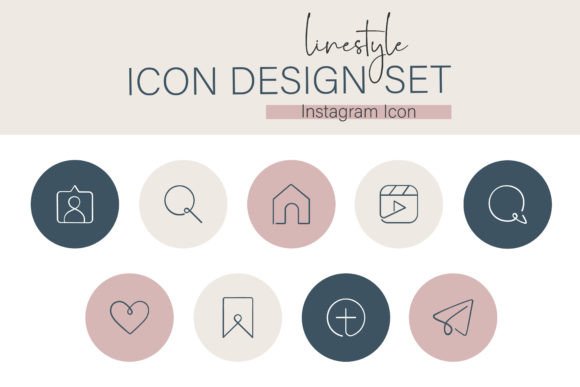 Download Linestyle Icon Design Set Instagram Icon - Design Collection