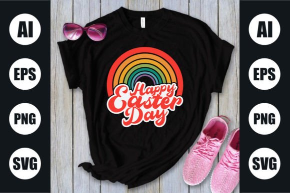 Download Happy Easter T Shirt , Rainbow Design - Design Collection