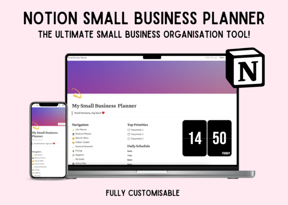 Download Notion Small Business Planner Template - Business Collection