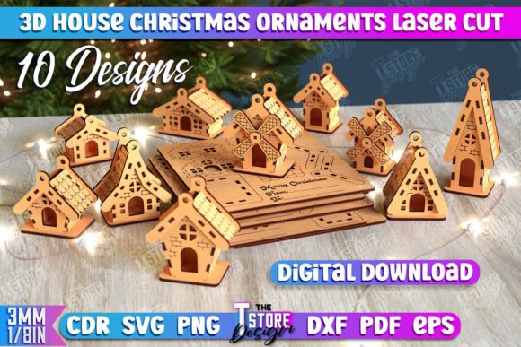 Download 3D Christmas House Bundle | DIY Model - Diy Collection