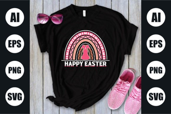 Download Happy Easter T Shirt , Rainbow Design - Design Collection
