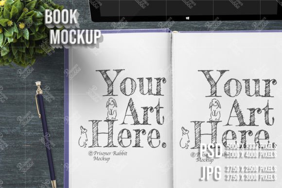 Download Notebook Vertical Double Page PSD Mockup - Premium Resources