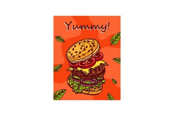 Download Bright Leaflet Designs for Fast Food Res - Design Collection