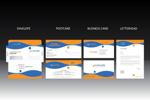 Download Corporate Identity Design with 4 Item - Design Collection
