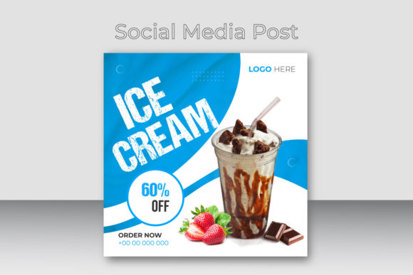 Download Ice Cream Social Media Post Design - Design Collection