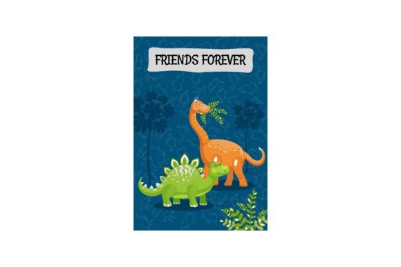 Download Leaflet Designs with Funny Dinos. Colorf - Design Collection