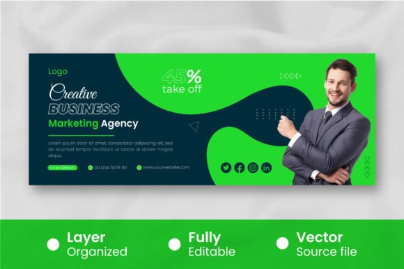 Download Modern Business Cover for Facebook Template - Business Collection