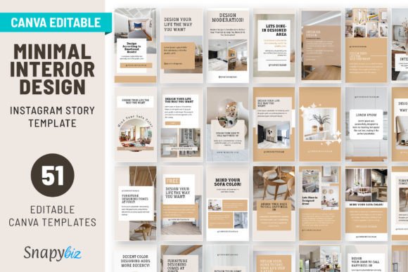 Download Interior Design IG Canva Story Templates - Design Collection