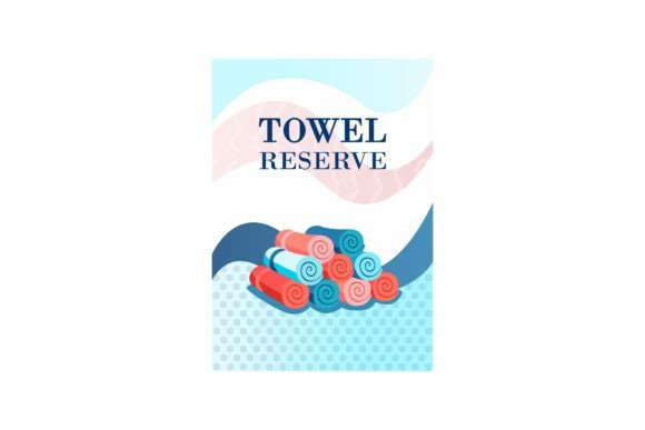 Download Trendy Leaflet Design with Towels. Flowi - Design Collection