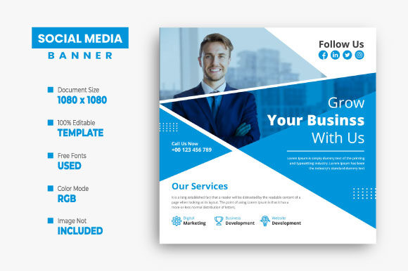 Download Business Instagram Post Template - Business Collection