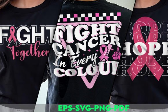 Download Unique Trendy Cancer Fight Design Bundle - Design Collection