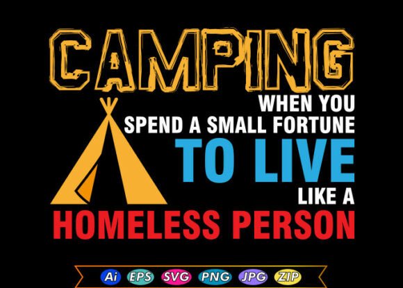 Download CAMPING Free T-shirt Designs - Design Collection