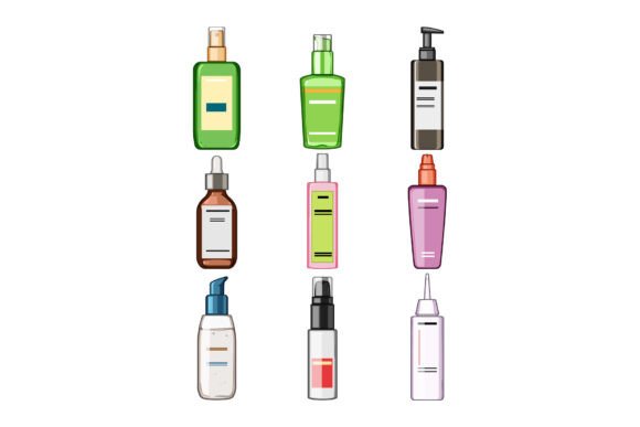 Download Hair Serum Set Cartoon - Hair serum Collection