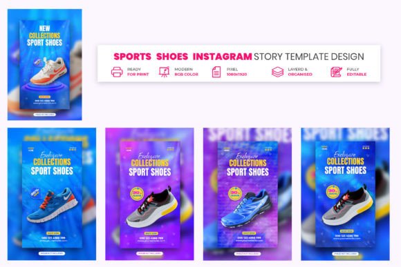 Download Sports Shoes Instagram Story Design. - Design Collection