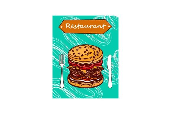 Download Bright Leaflet Designs for Fast Food Res - Design Collection